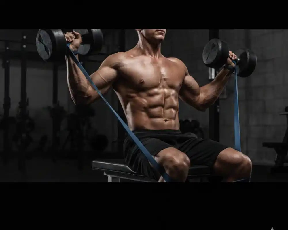 Adding Resistance Bands to Dumbbells