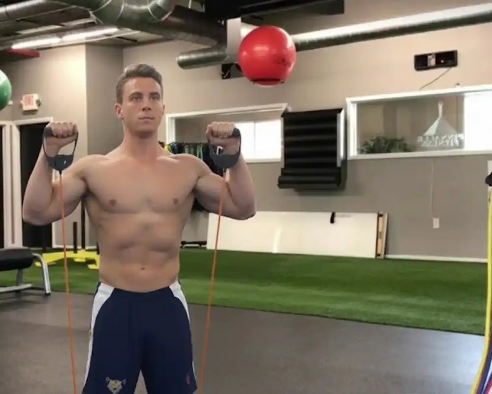 Resistance Band Upright Row