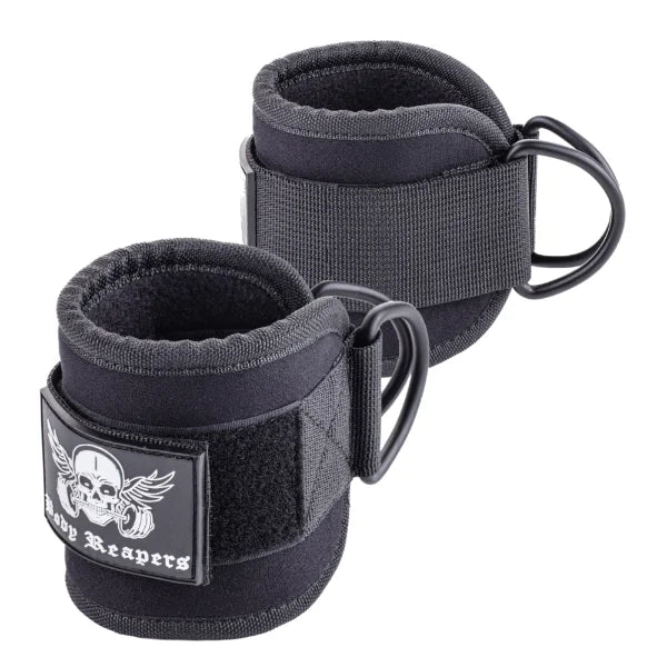 Black Ankle Straps for Cable Machine