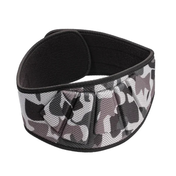 Gray Camo Neoprene Weightlifting Belt
