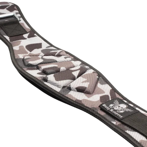 Gray Camo Neoprene Weightlifting Belt