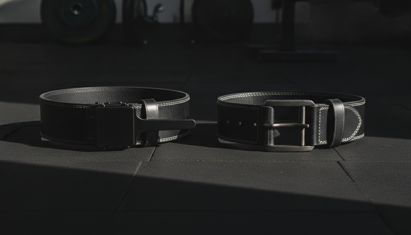 Lever belt vs prong belt side by side comparison